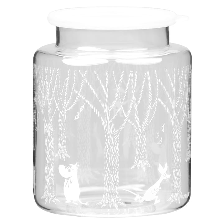 In the Woods glassboks med silikonlokk 17 cm, Klar-hvit Muurla