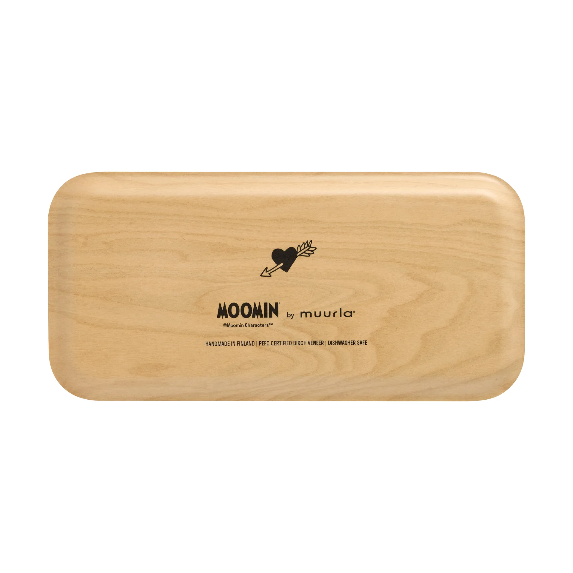 Moomin brett 13x27 cm, Heart Muurla