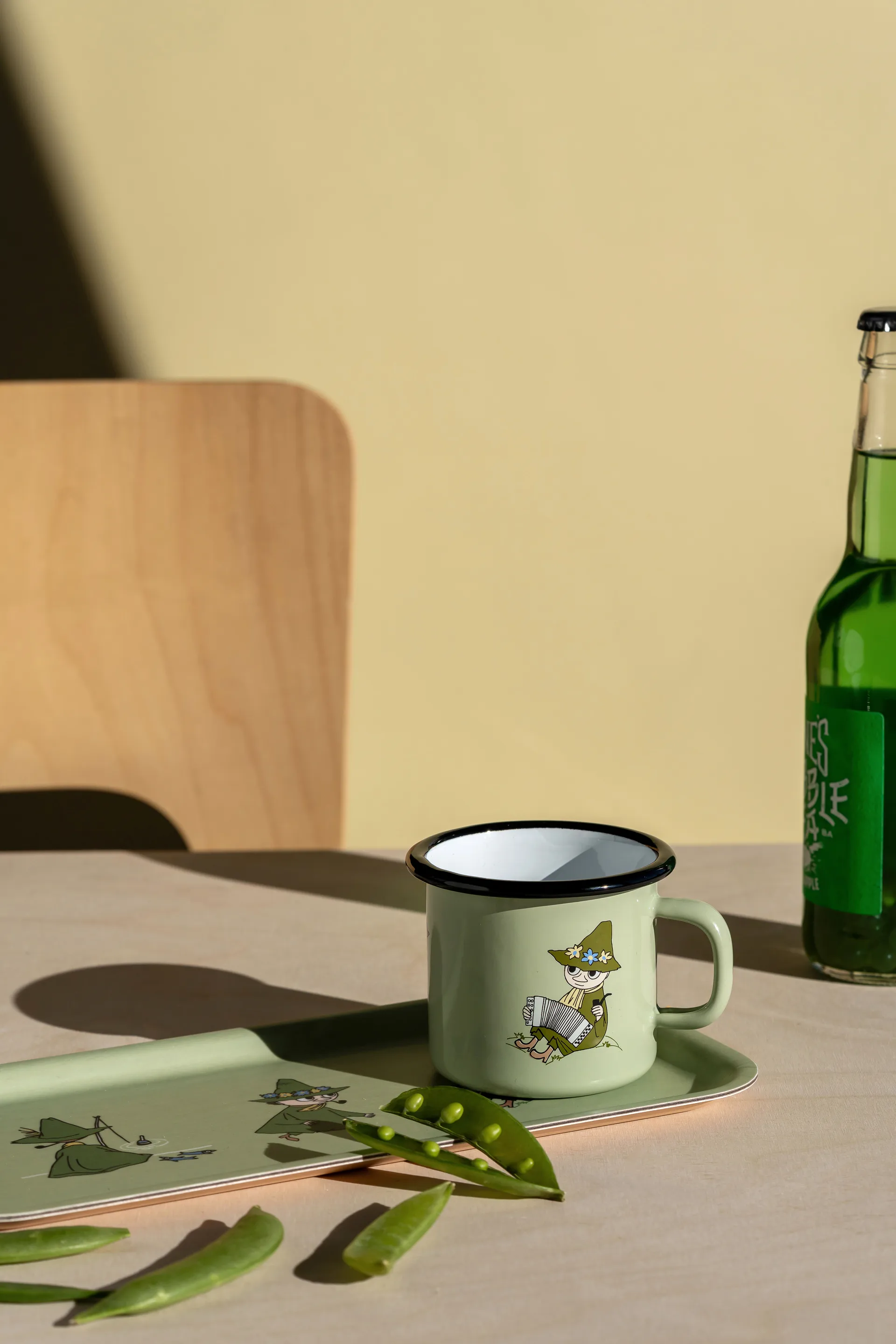 Moomin brett 13x27 cm, Retro Snufkin Muurla