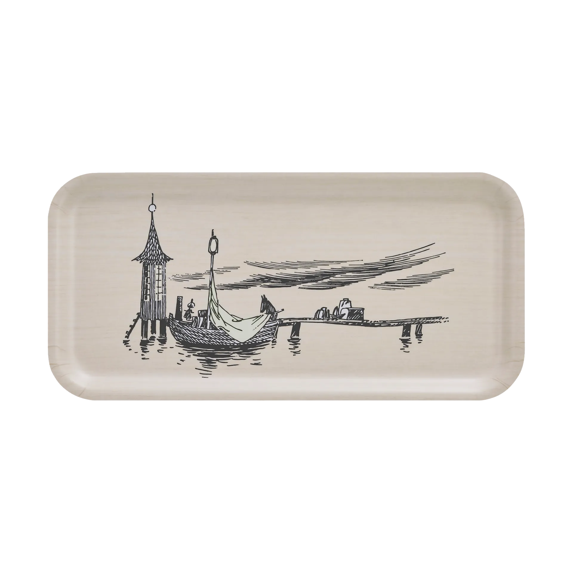 Moomin brett 13x27 cm, The pier Muurla