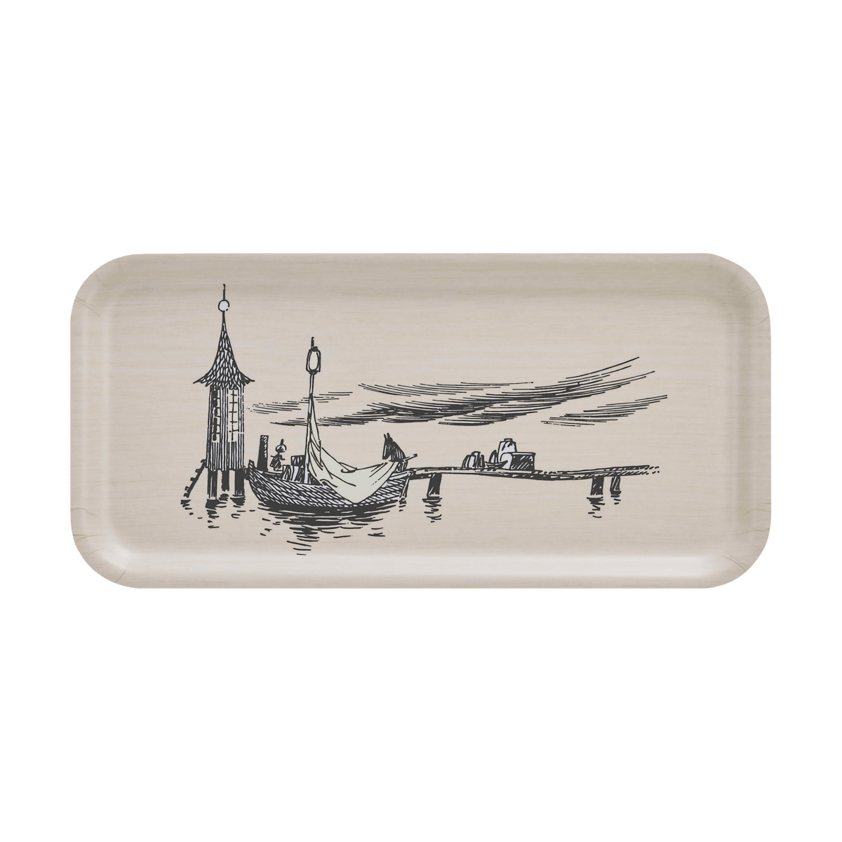 Muurla Moomin brett 13x27 cm The pier