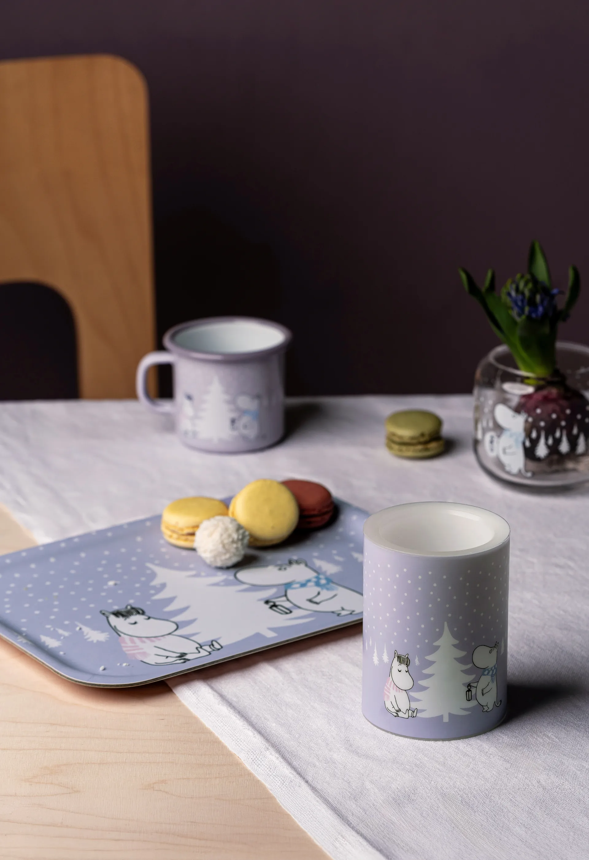 Moomin brett 20x27 cm, Snowfall Muurla