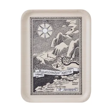 Moomin brett 32x42 cm - Finnish Moominvalley map - Muurla