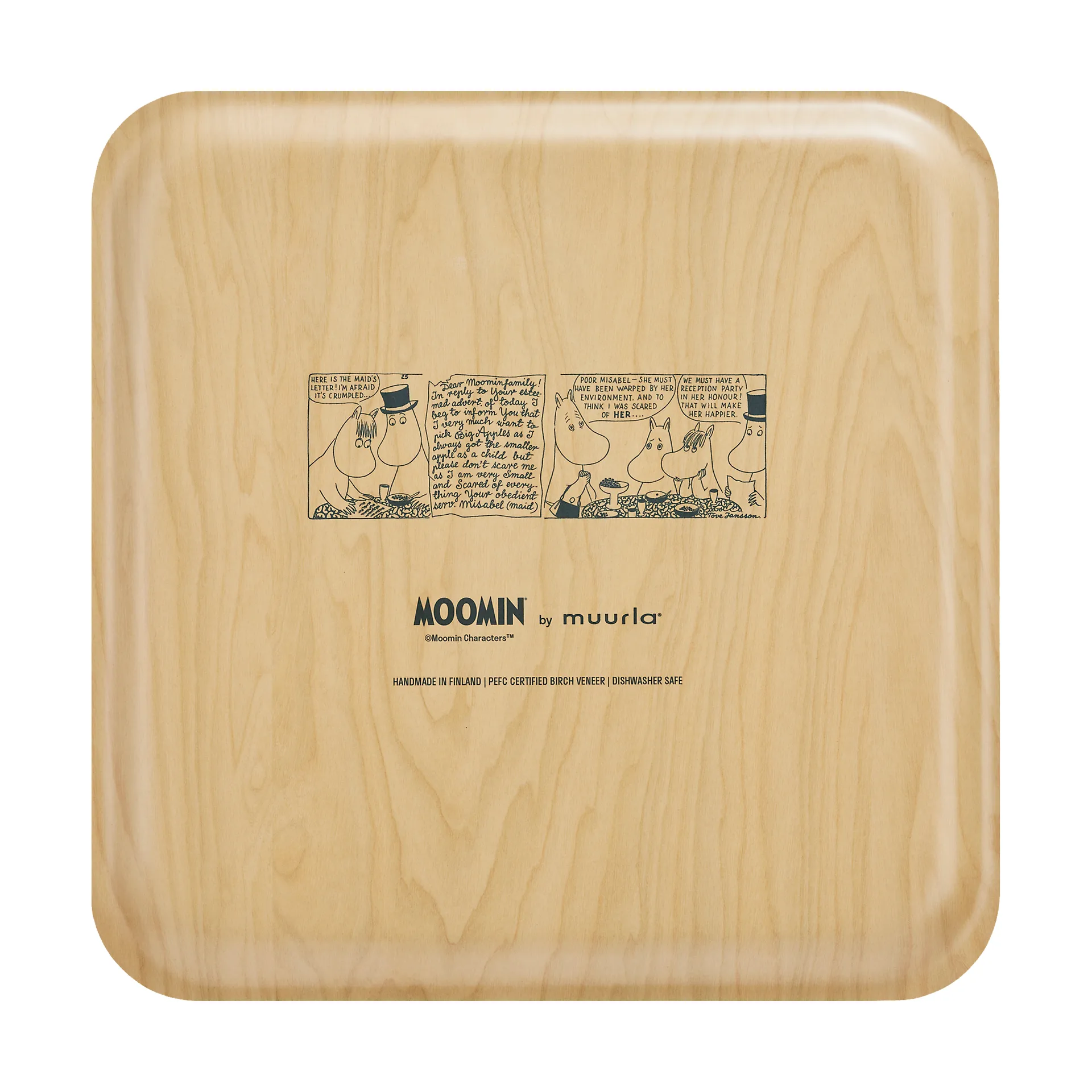 Moomin brett 33x33 cm, Coffee time Muurla
