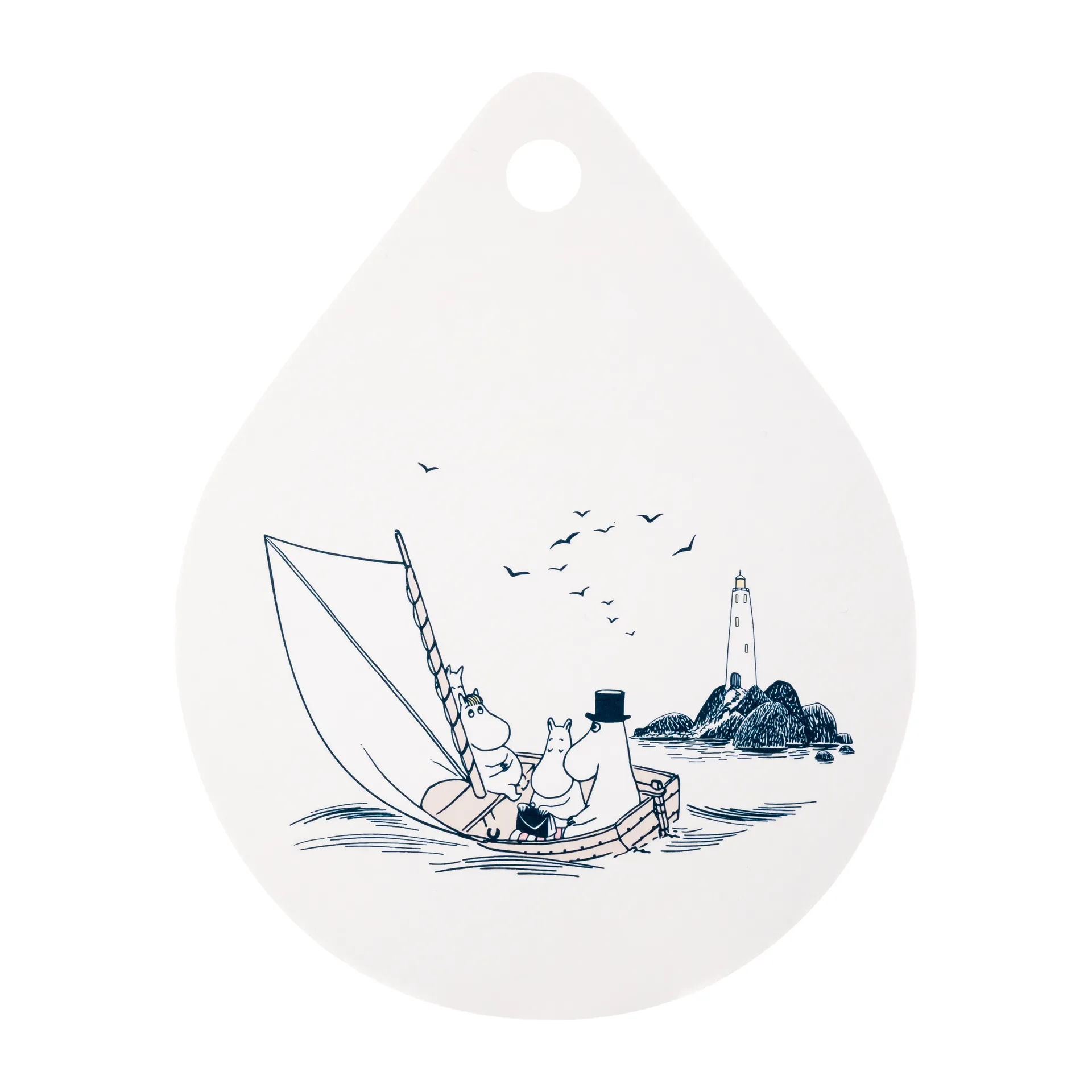 Moomin Chop & Serve skjærebrett 21 x 27 cm, Sailors Muurla