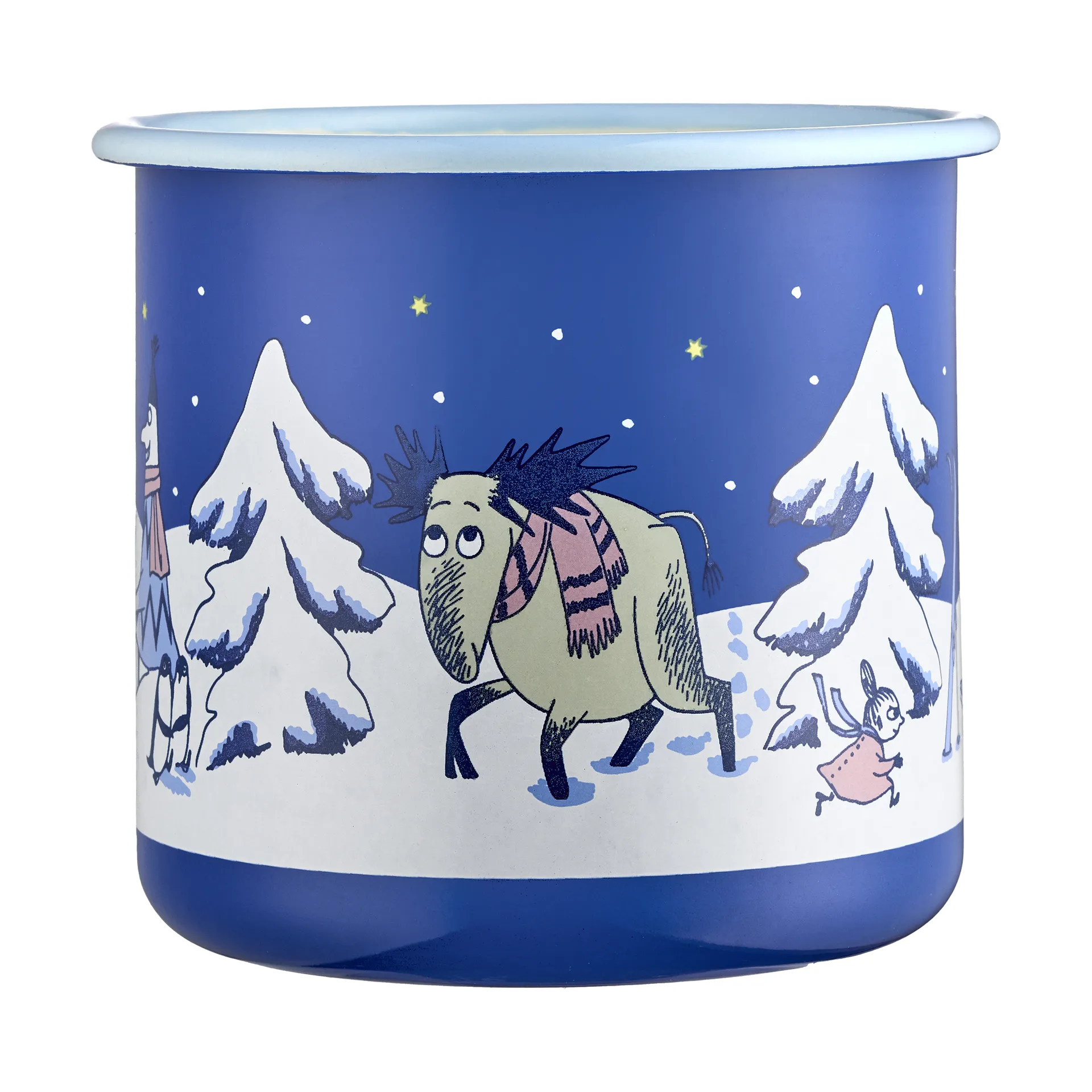 Moomin emaljekopp 80 cl, Starry night Muurla