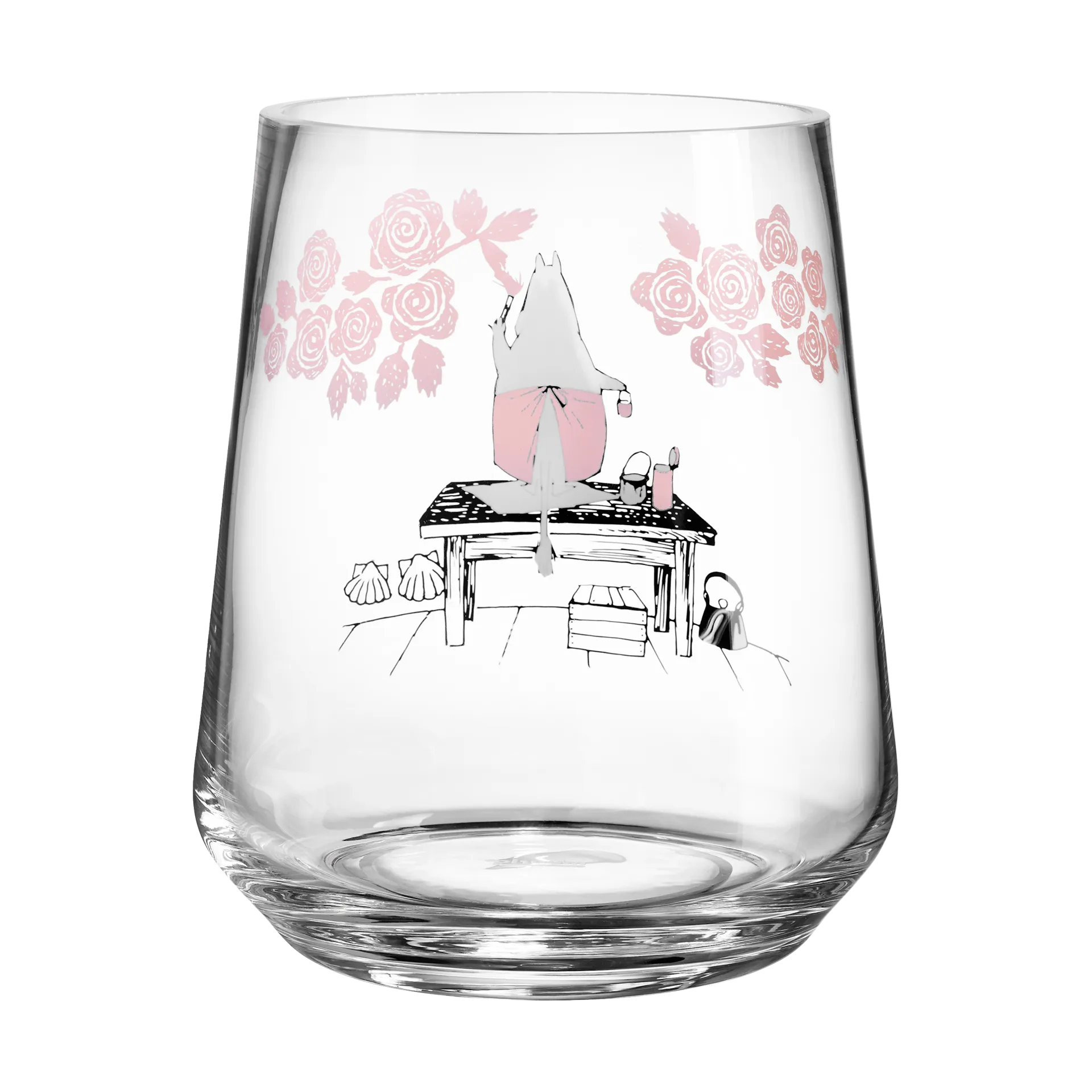 Moomin Originals lykt/vase 17,5 cm, Roser Muurla
