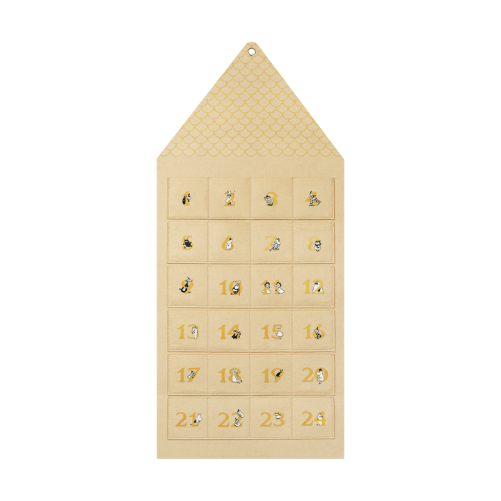 Moominhouse adventskalender 45x100 cm - Beige - Muurla