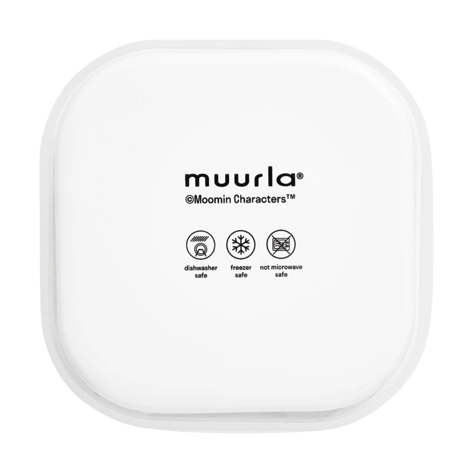 Mumin emaljeboks med lokk 0,67 L, Joyfull Apples-rød Muurla