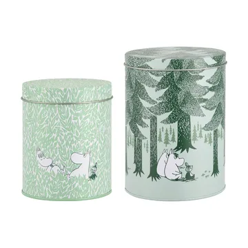 Mumin Forest bokssett - 2 deler, grønn - Muurla