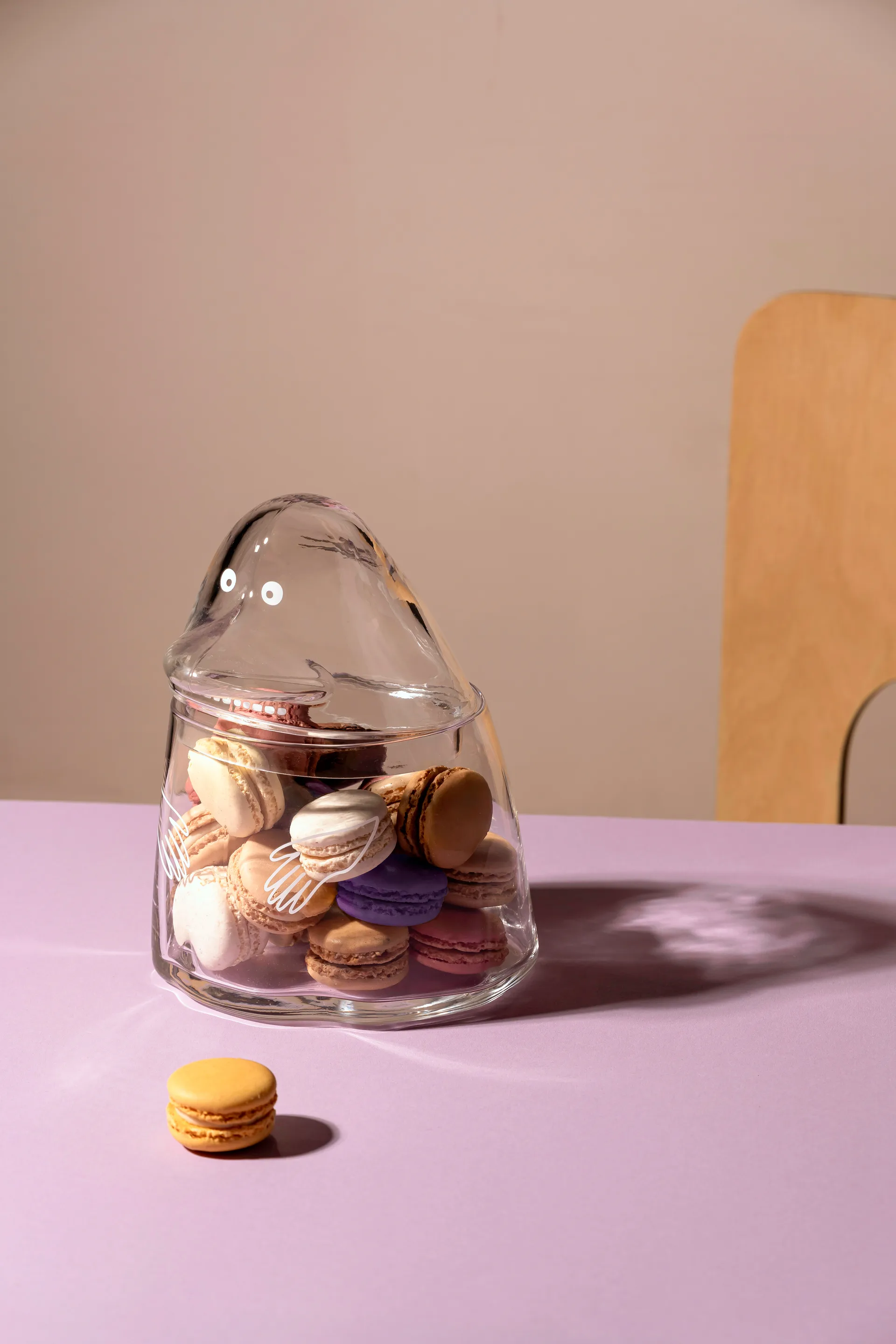 Mumin glasskrukke, Groke Muurla