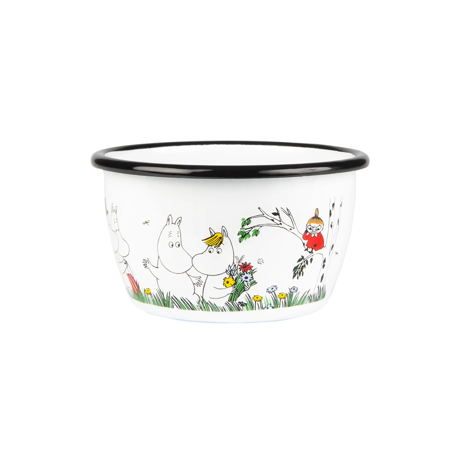 Mummi Colors emaljeskål 30 cl, Happy Family Muurla