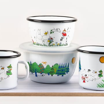 Mummi Colors emaljeskål 60 cl - Moominvalley - Muurla