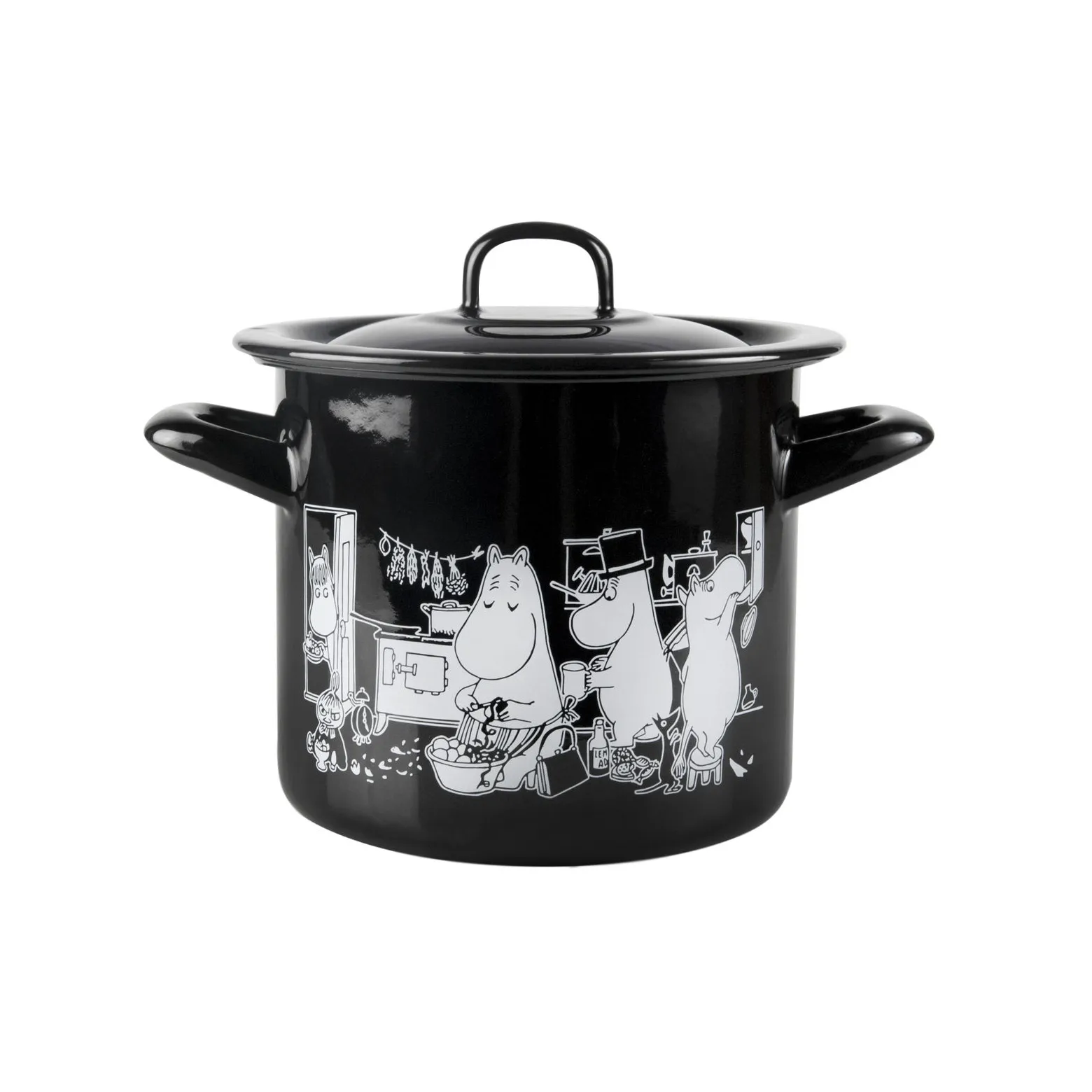 Mummi emaljegryte med lokk, 1,5 L Muurla