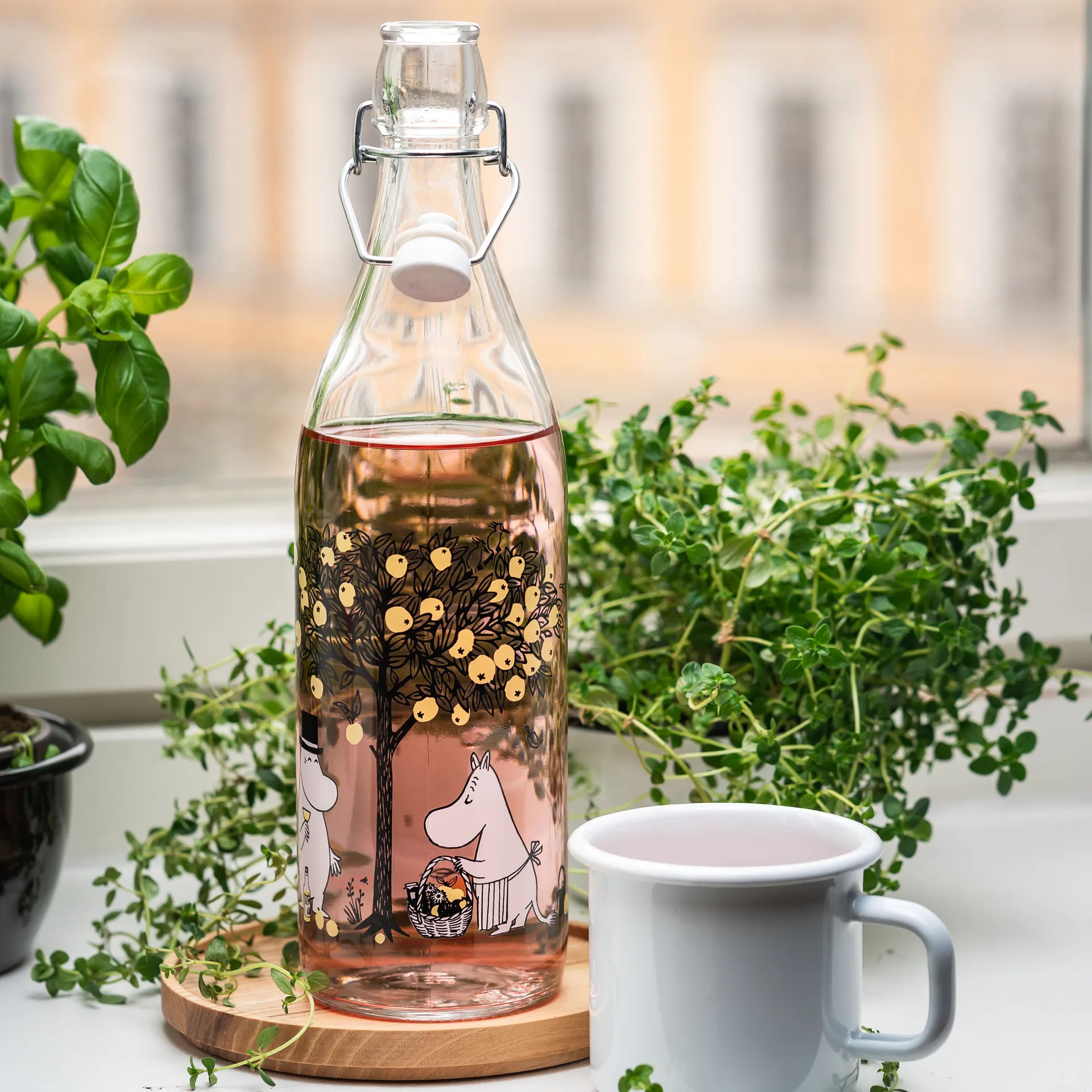 Mummi glassflaske 1 L, Apples Muurla