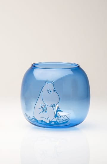 Mummi lyslykt/skål Ø 9 cm - Blue - Muurla