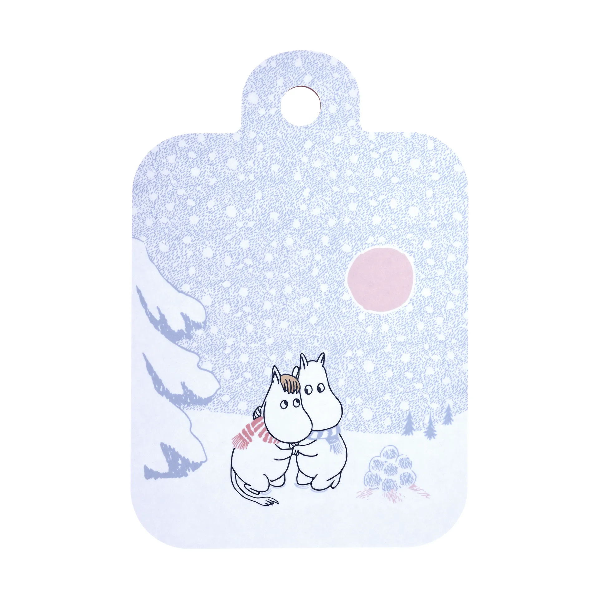 Mummi skjærefjøl 21x31 cm, Let it snow Muurla