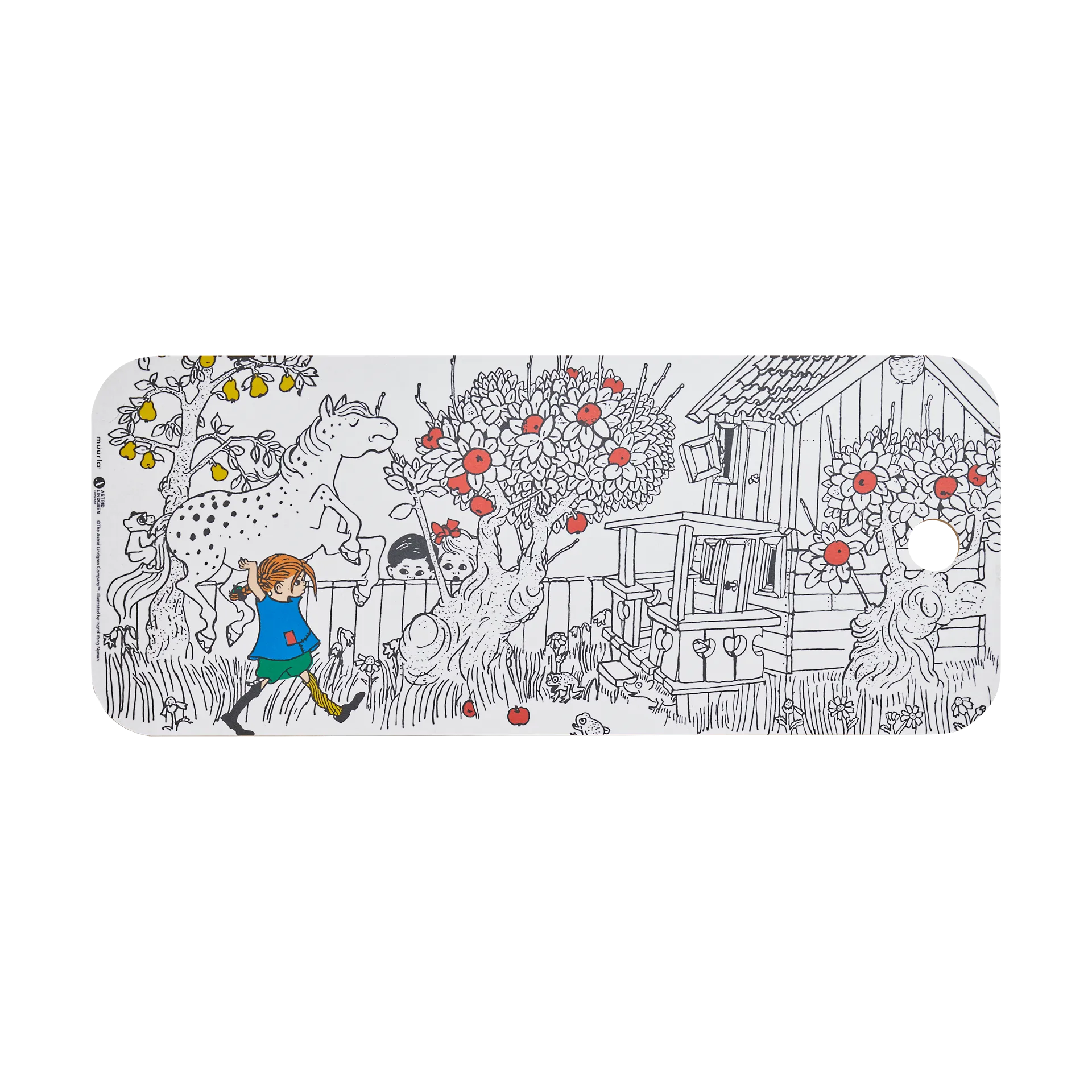Pippi Chop & Serve skjærebrett 18x44 cm, The Way Home Muurla