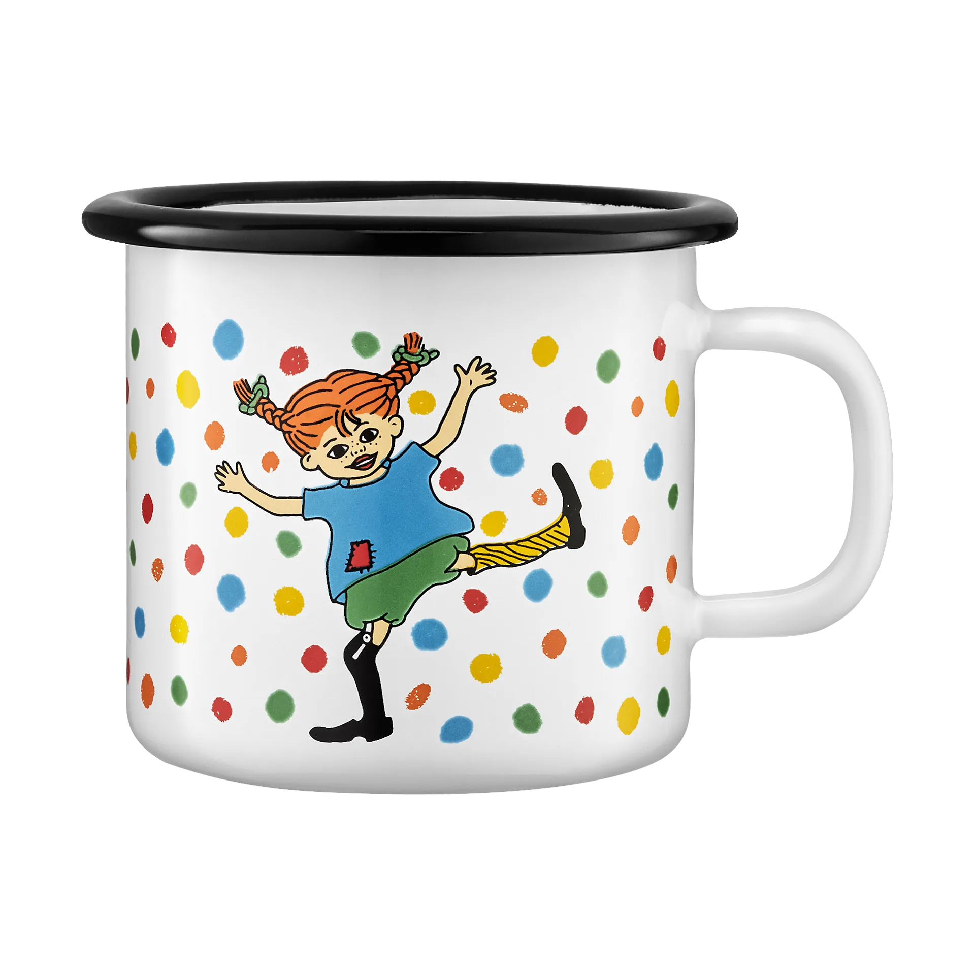 Pippi emaljekrus 2,5 dl, Hoppsan Muurla