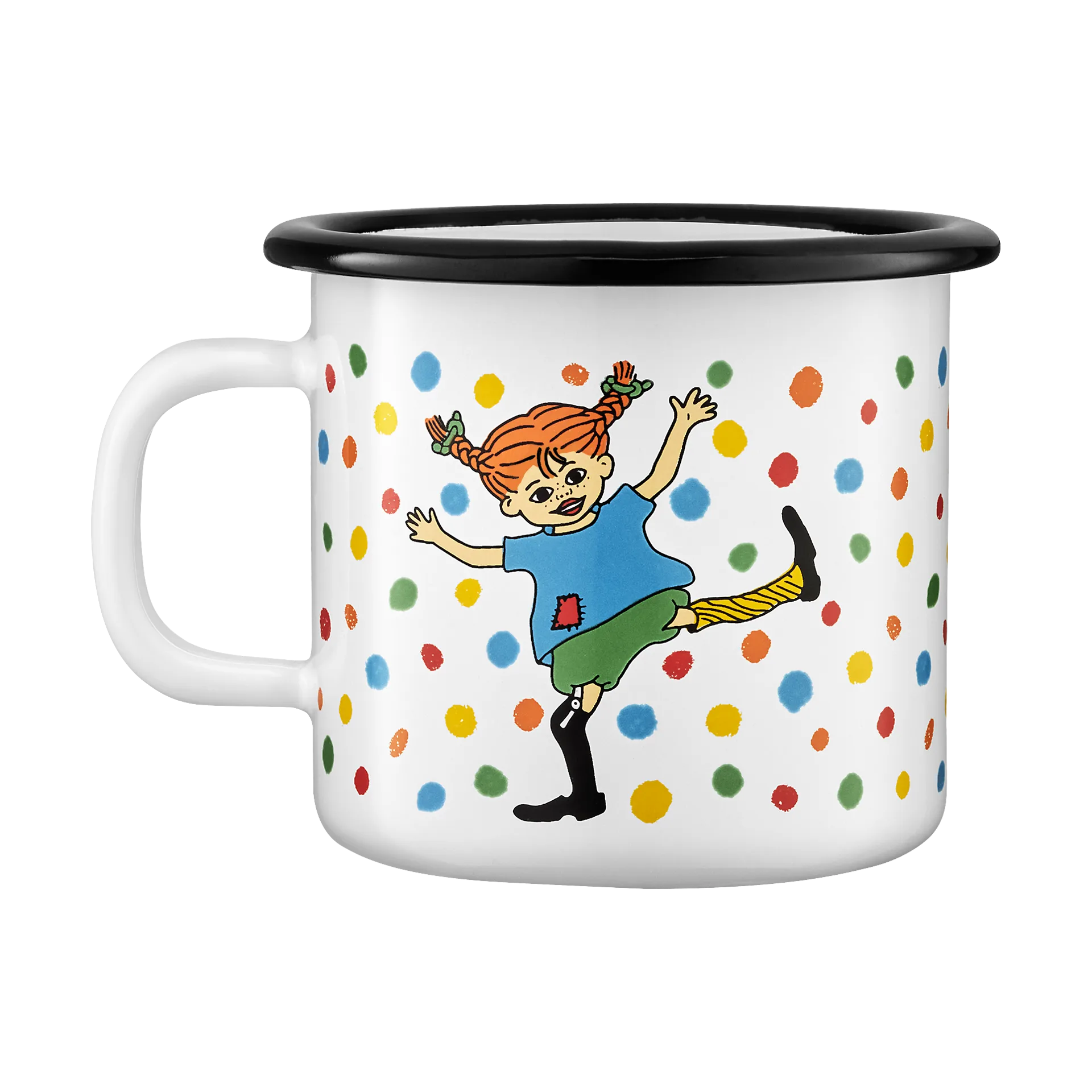 Pippi emaljekrus 2,5 dl, Hoppsan Muurla