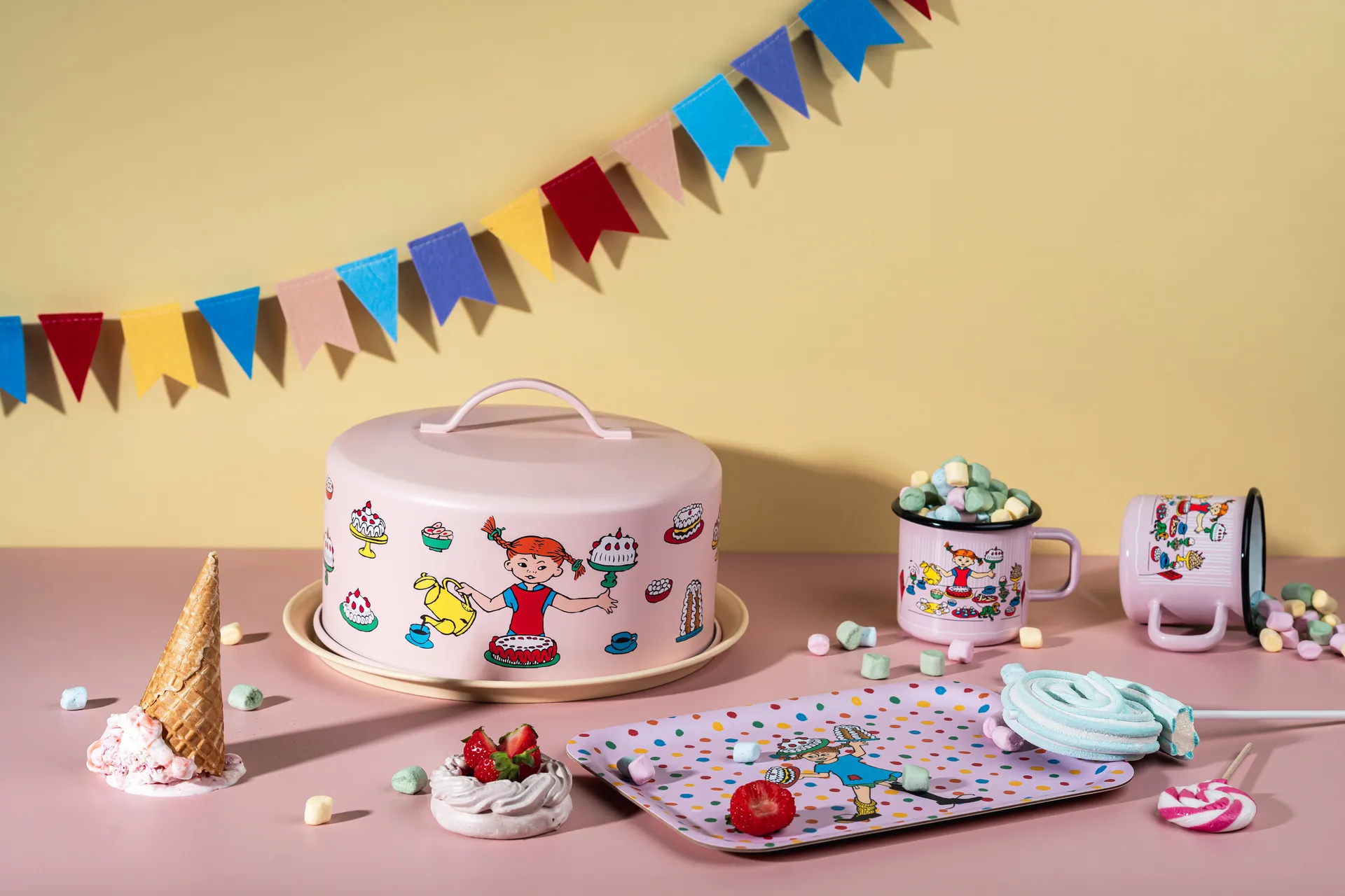 Pippi kakefat med kuppel, Bursdag Muurla