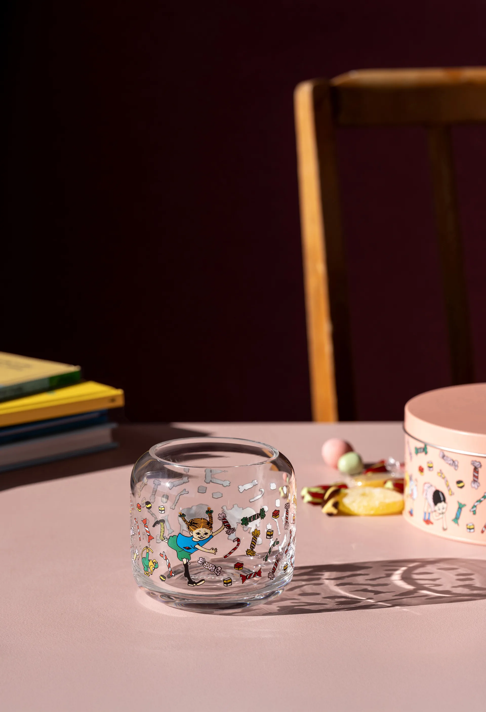 Pippi lyslykt Ø9x8 cm, Candy Muurla