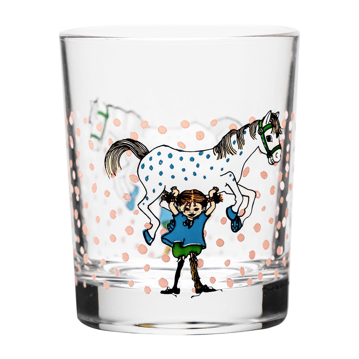 Muurla Pippi og Lilla Gubben drikkeglass 20 cl Multi