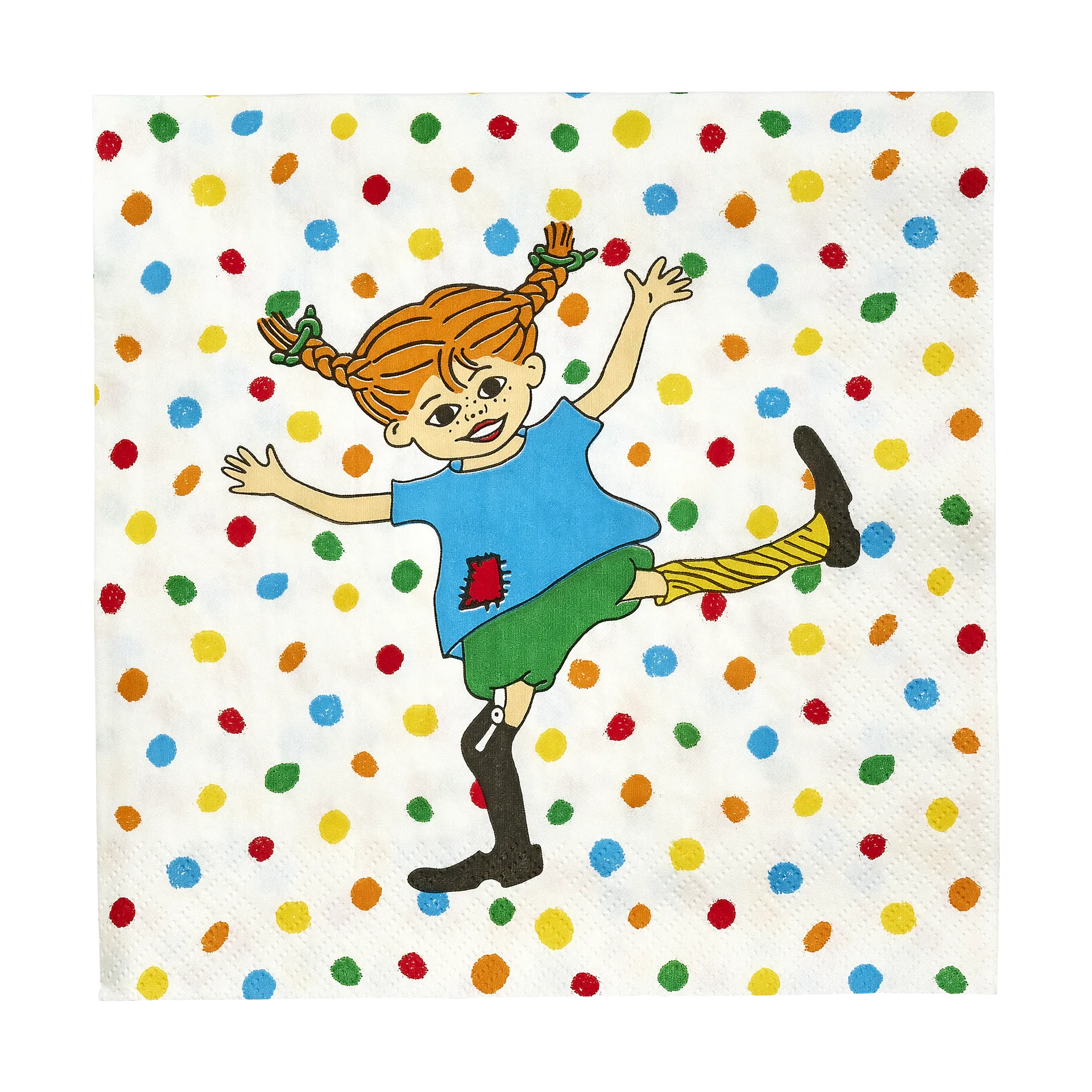 Pippi servietter 33x33 cm 20-pakning, Hoppsan Muurla