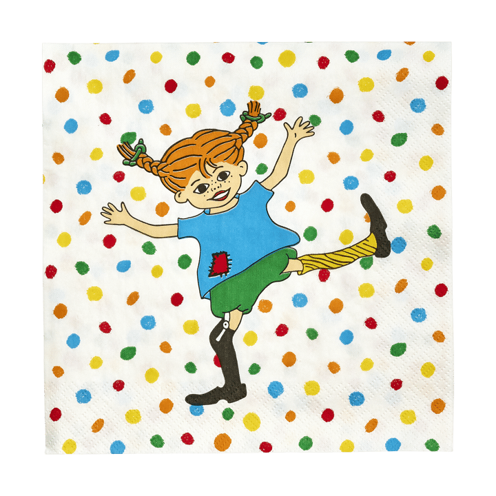 Pippi servietter 33x33 cm 20-pakning - Hoppsan - Muurla