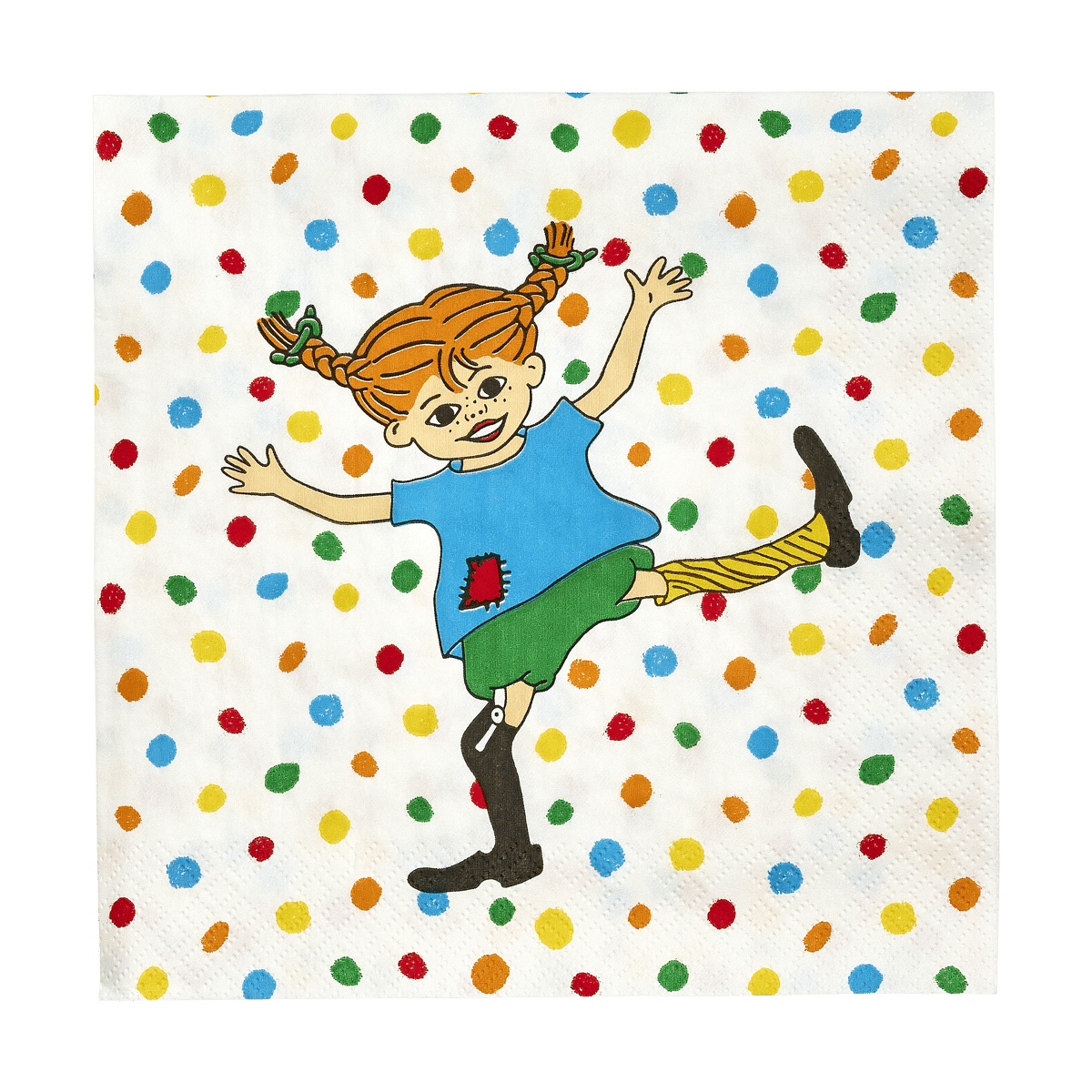 Muurla Pippi servietter 33x33 cm 20-pakning Hoppsan