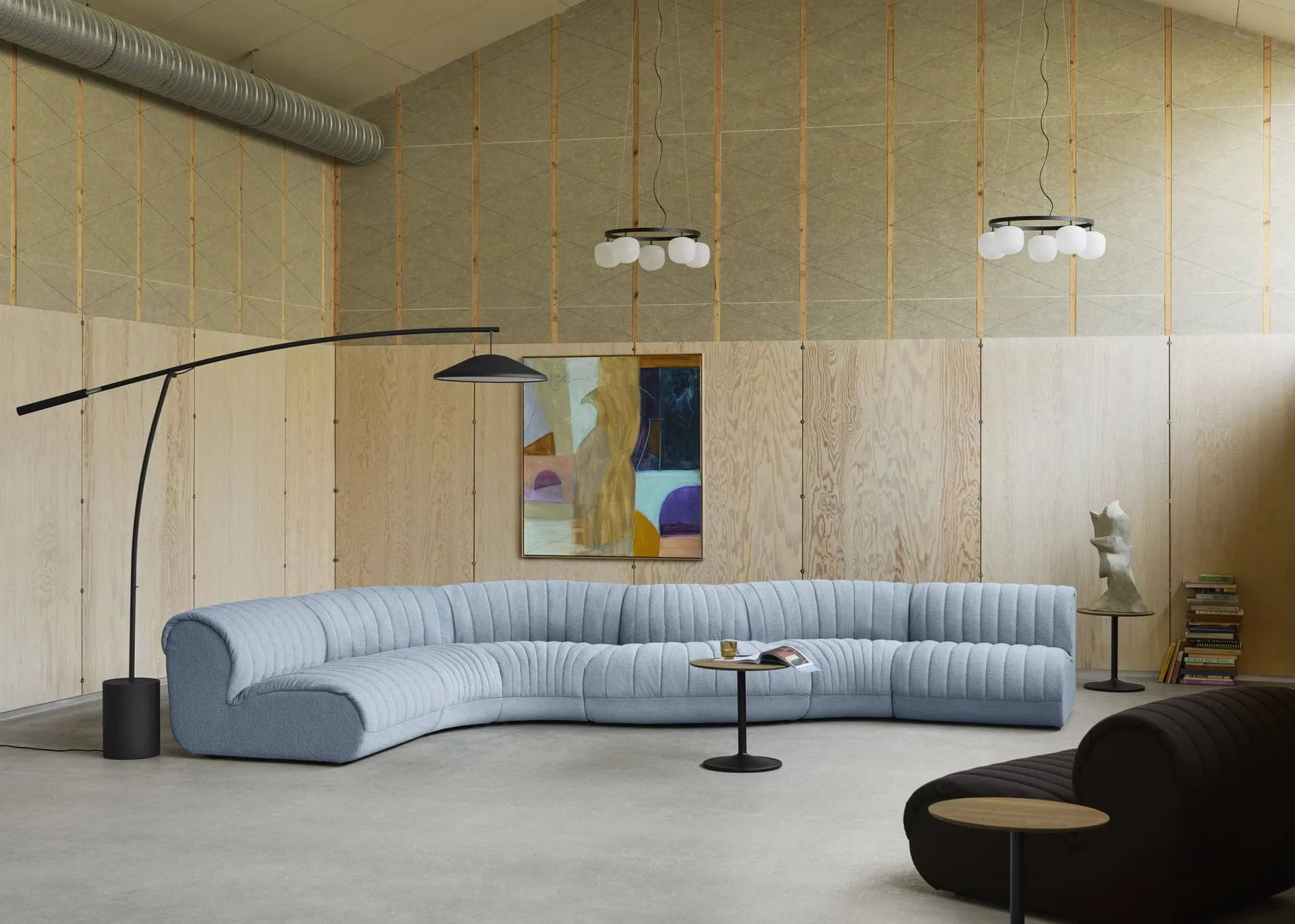Coltre modulsofa, Konfigurasjon 4, turf-sand, 3-seter Muuto