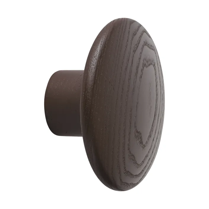 Dots Wood knagg - Brown red, Ø6,5 cm - Muuto
