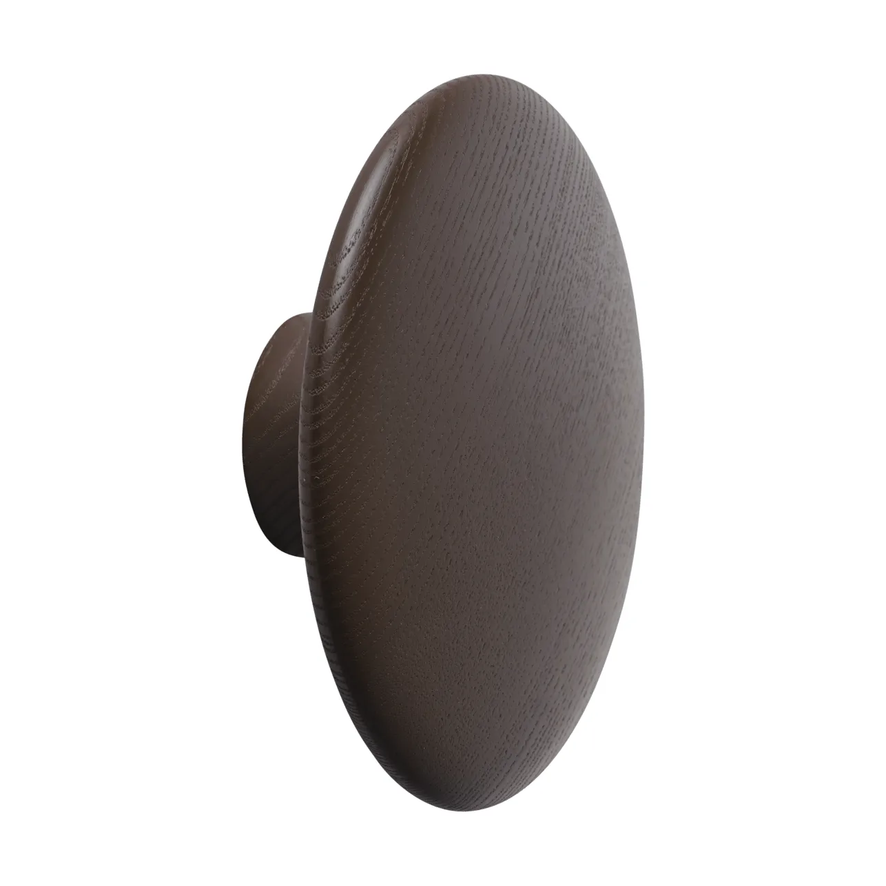 Dots Wood knagg, Brun rød, Ø13 cm Muuto