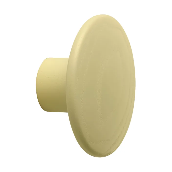 Dots Wood knagg, Yellow-beige, Ø6,5 cm Muuto