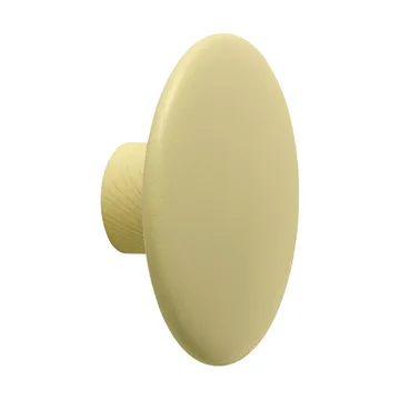 Dots Wood knagg - Yellow-beige, Ø9 cm - Muuto