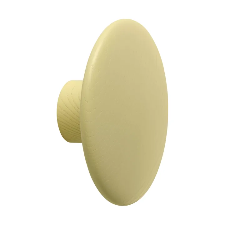 Dots Wood knagg - Yellow-beige, Ø9 cm - Muuto