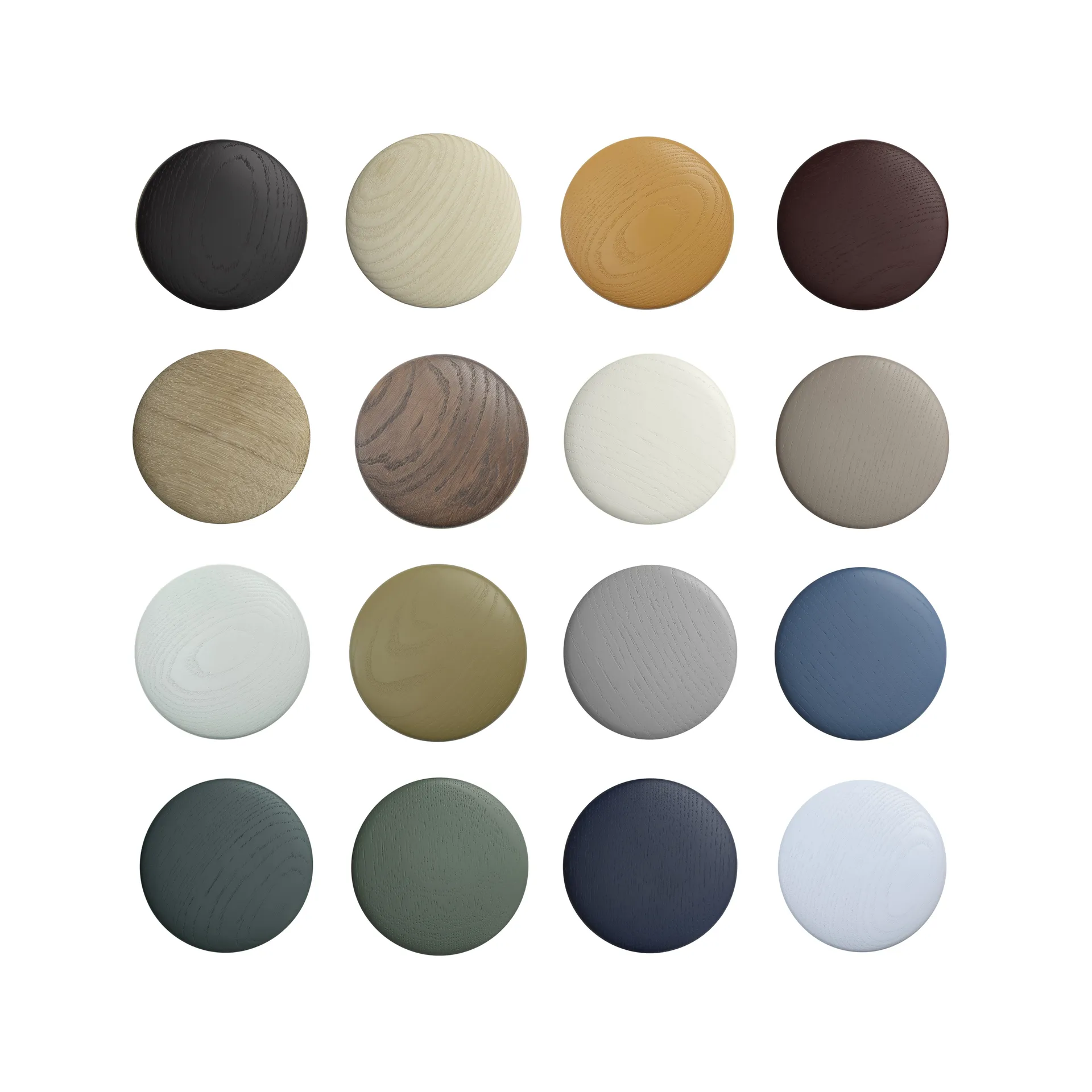 Dots wood krok sage green, Ø 6,5 cm Muuto