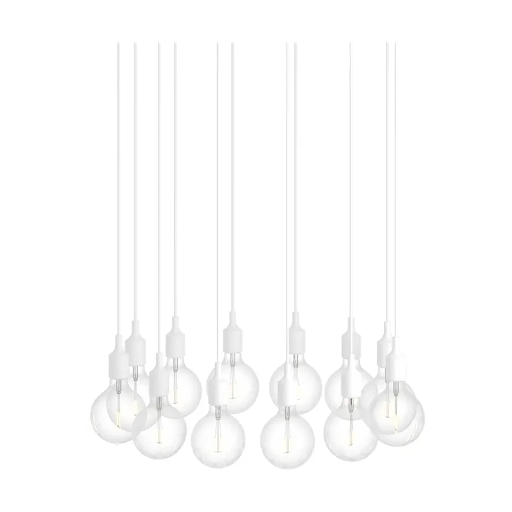 E27 Pendant Cluster 12 pendel lampa - Hvit - Muuto