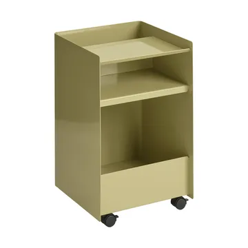 Folded Trolley tralle åpen - Dark beige green 37,4x61,5x37,2 cm - Muuto