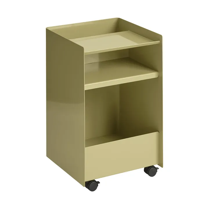 Folded Trolley tralle åpen - Dark beige green 37,4x61,5x37,2 cm - Muuto