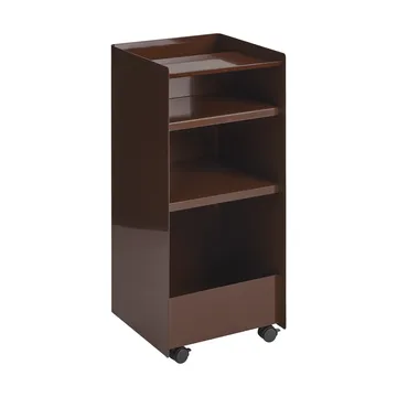 Folded Trolley tralle åpen - Mørkerød, 37,4x38,7x37,2 cm - Muuto