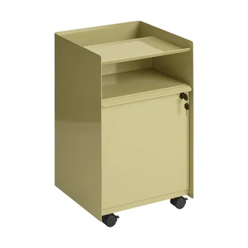 Folded Trolley tralle med skap - Dark beige green - Muuto