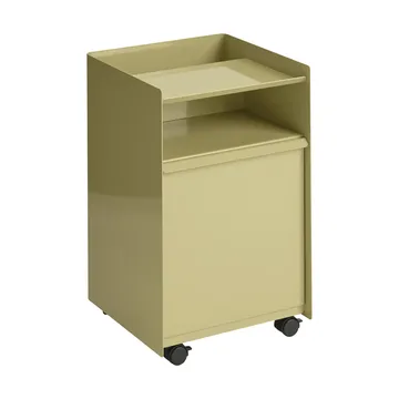 Folded Trolley tralle med skuff - Dark beige green - Muuto