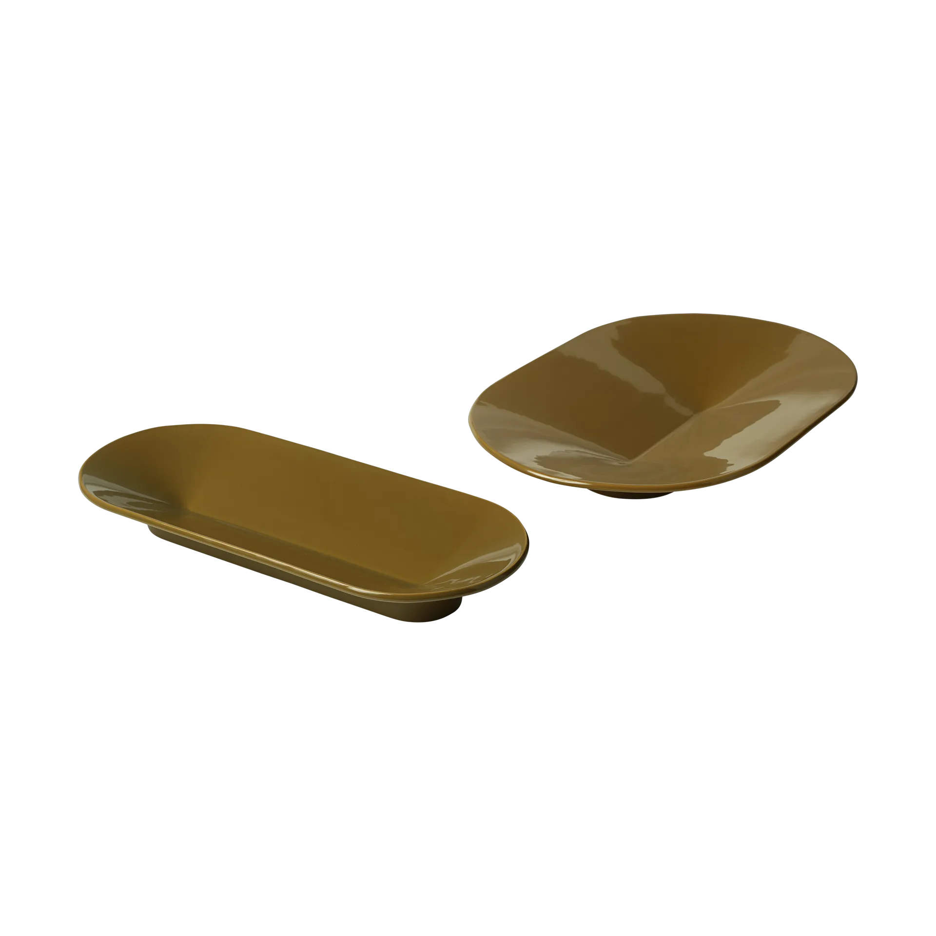 Mere skål 51,5x21,5 cm, Brown Green Muuto