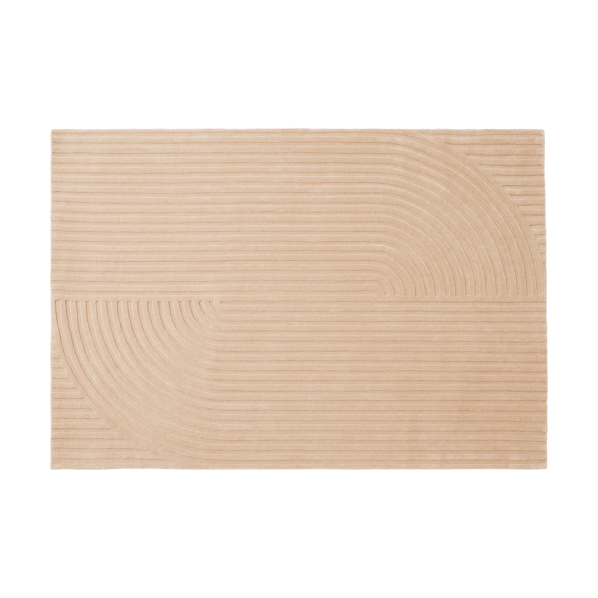 Relevo Rug Quattro ullteppe, Light rose, 170x240 cm Muuto