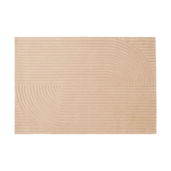 Relevo Rug Quattro ullteppe - Light rose, 170x240 cm - Muuto