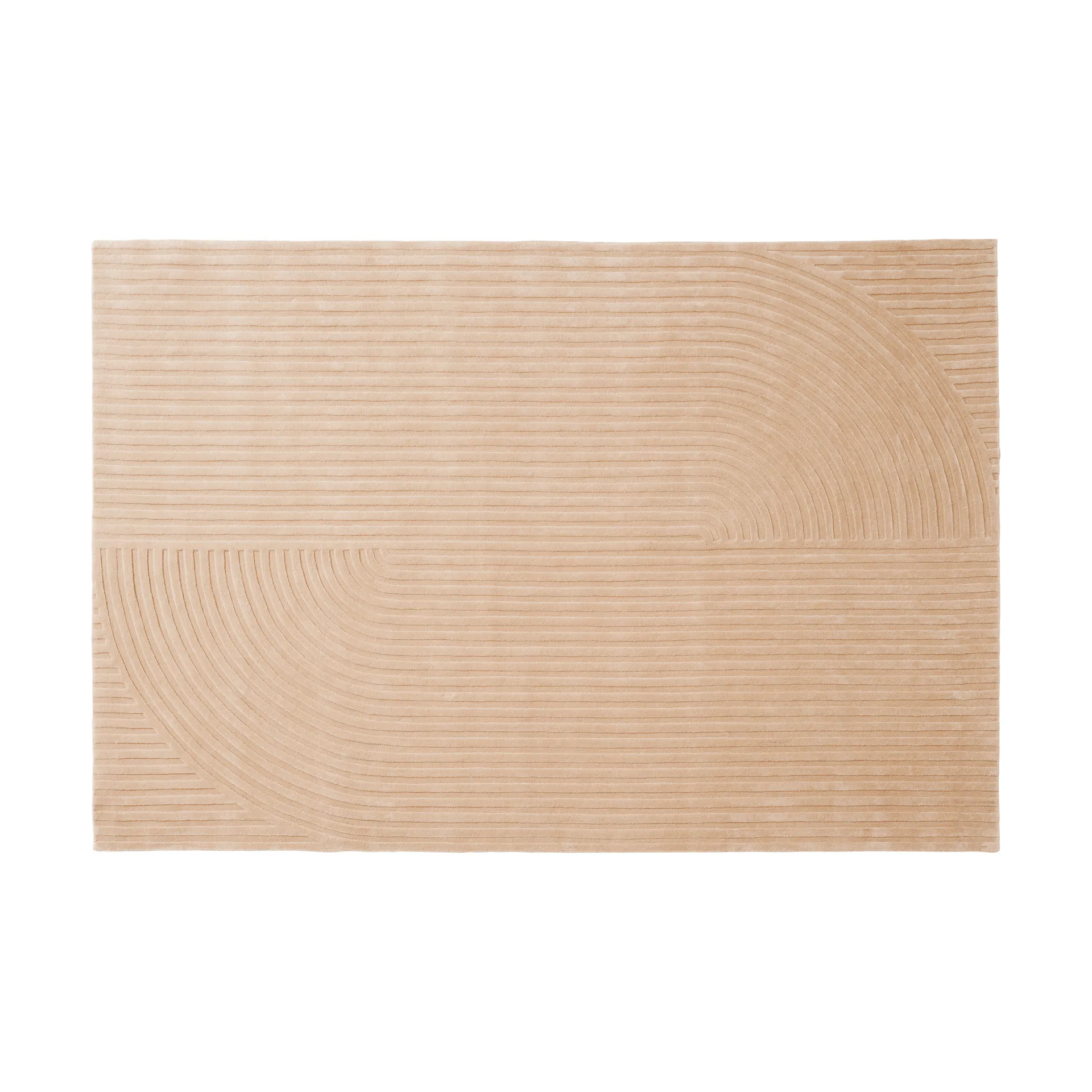 Relevo Rug Quattro ullteppe, Light rose, 200x300 cm Muuto