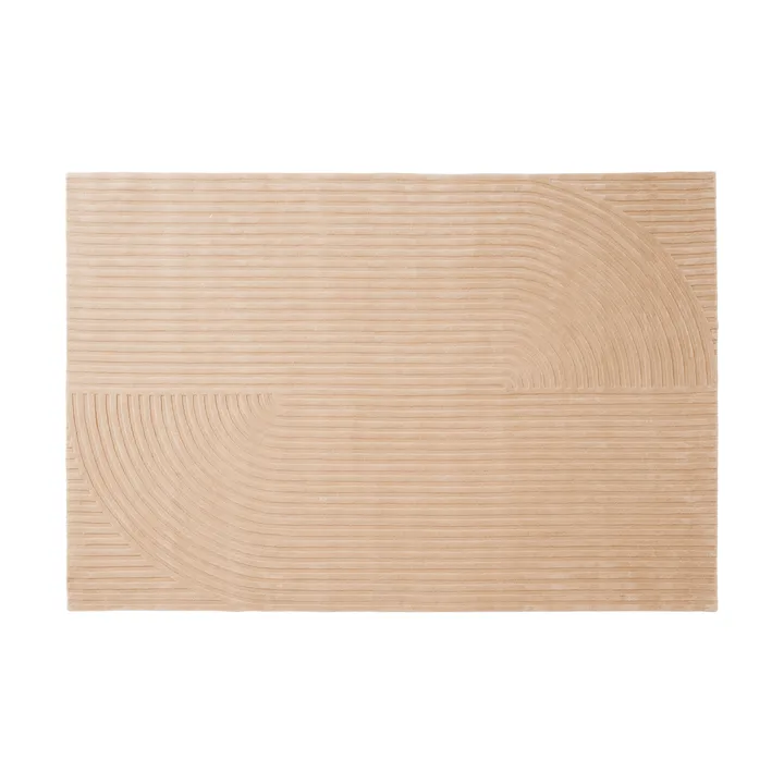Relevo Rug Quattro ullteppe - Light rose, 200x300 cm - Muuto