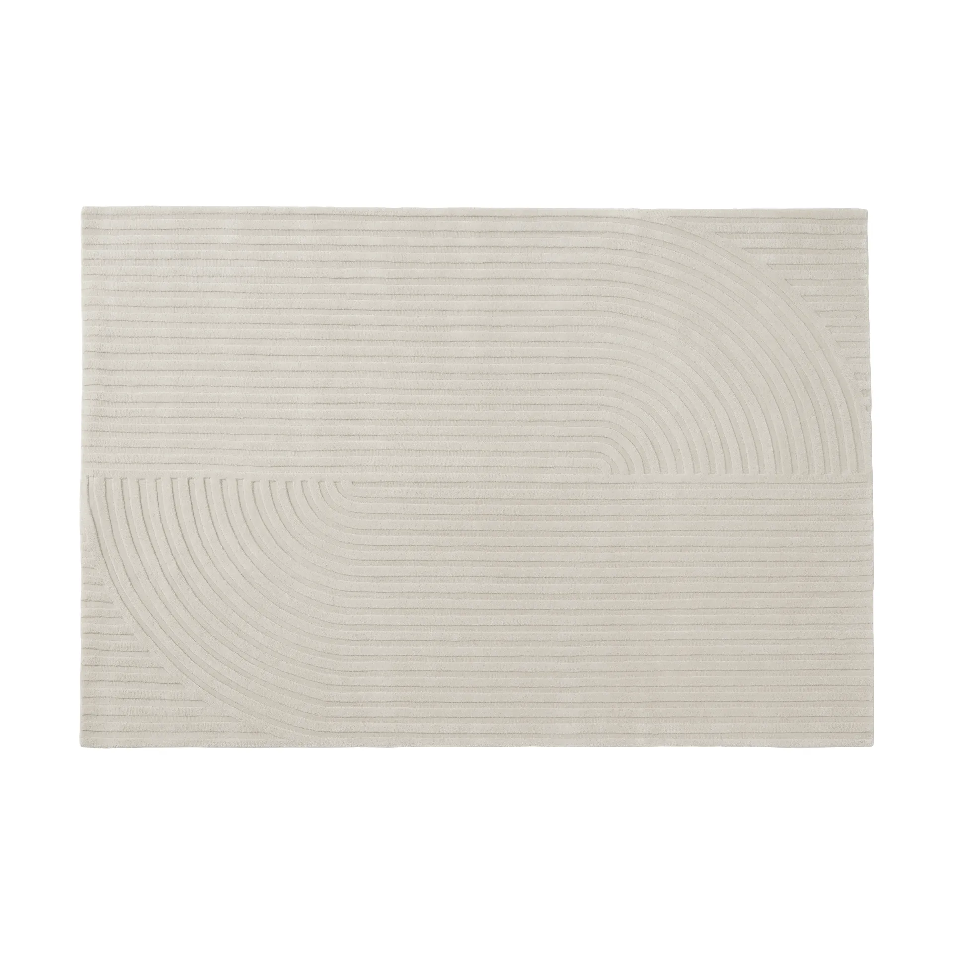 Relevo Rug Quattro ullteppe, Off white, 170x240 cm Muuto