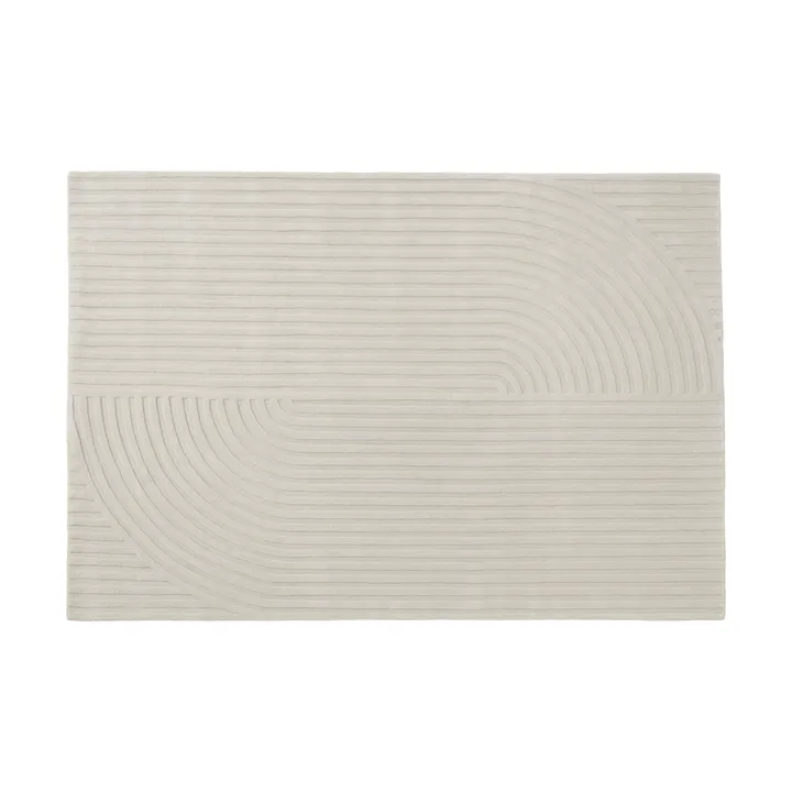 Relevo Rug Quattro ullteppe - Off white, 170x240 cm - Muuto